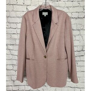 Pure Collection Women's 14/16 Pink Houndstooth Blazer Granny Core‎